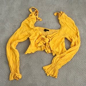 Forever 21 Long Sleeve Crop Top